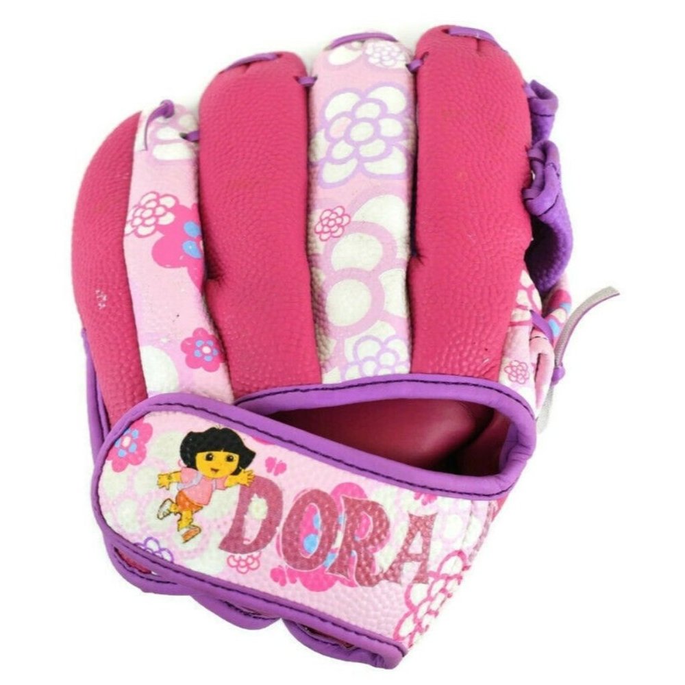 Dora The Explorer Youth Kid Girl Left Hand T-Ball RHT Softball Glove 9" Franklin